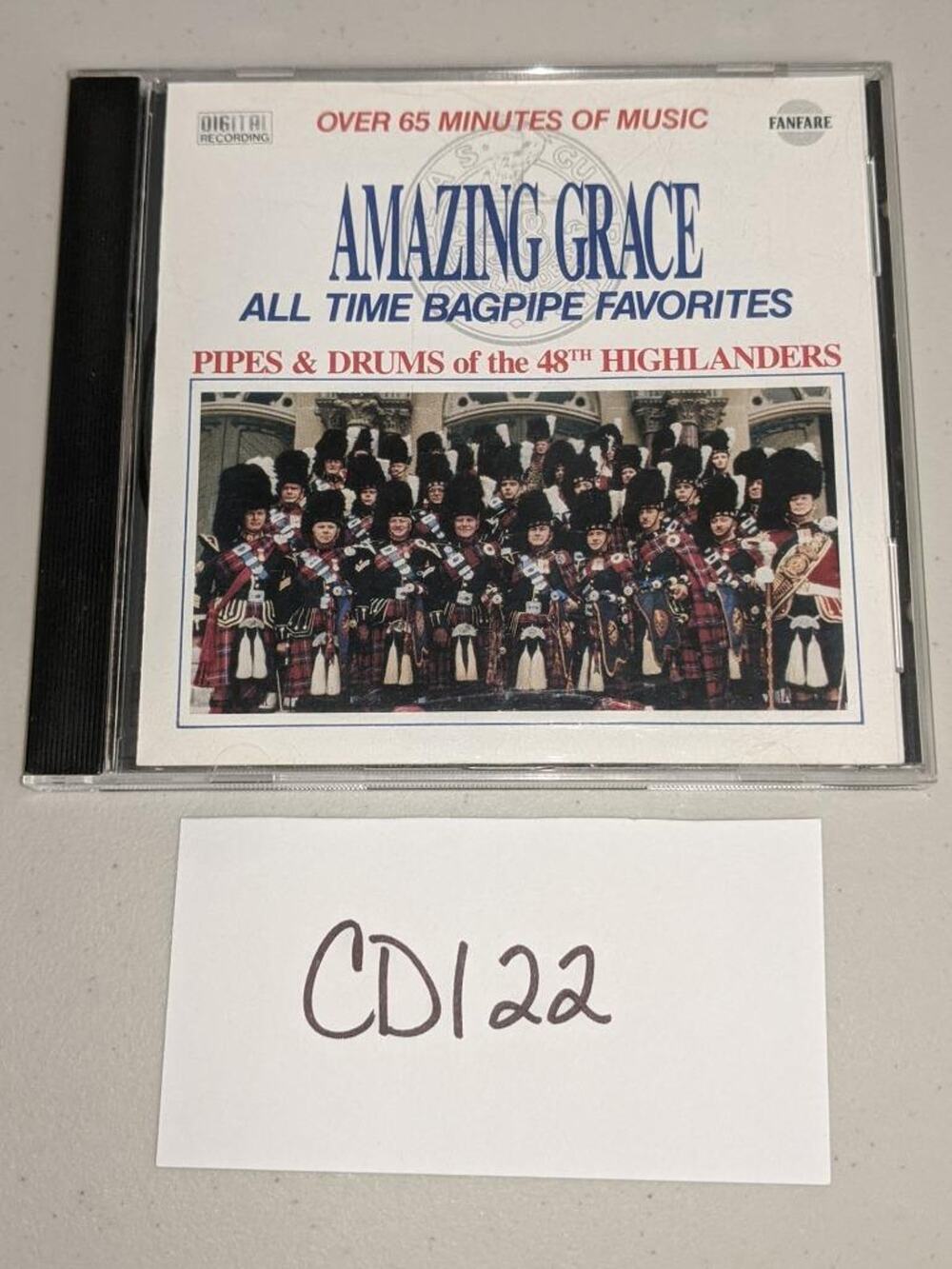 Amazing Grace All Time Bagpipe Favorites CD -0820CD122